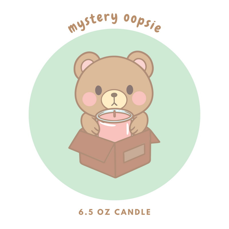 Mystery Oopsie - 6 oz Candle (final sale, no returns, with blemishes/issues/errors etc)