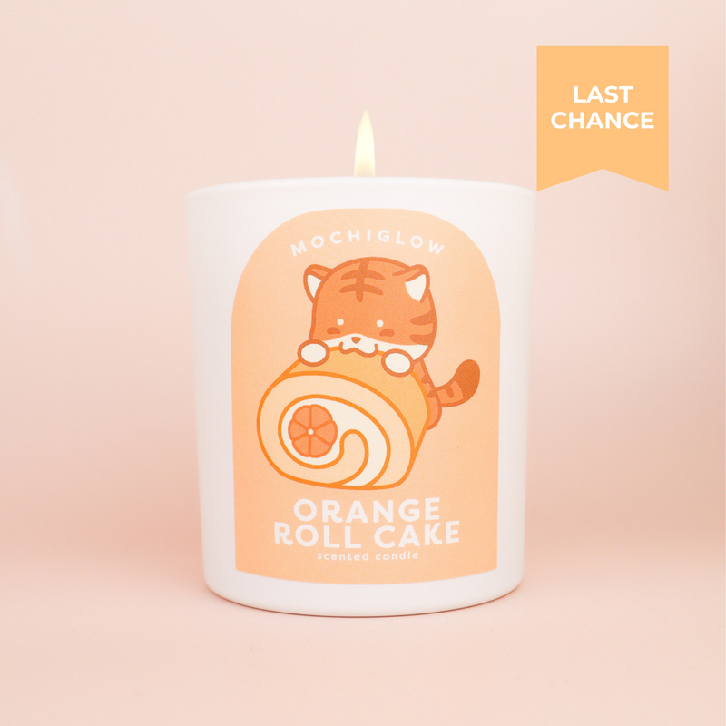 Orange Roll Cake Candle