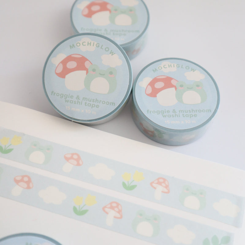 Washi Tape - Froggie & Mushroom