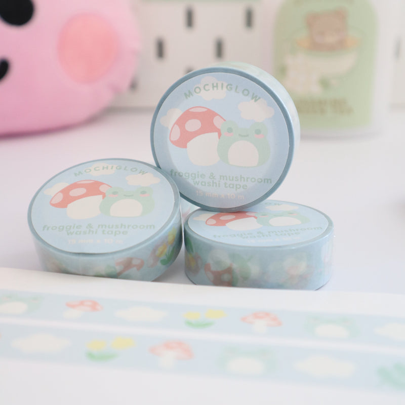 Washi Tape - Froggie & Mushroom