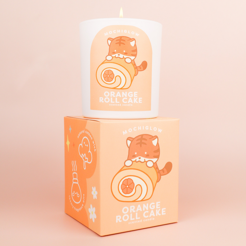 Orange Roll Cake Candle