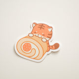 Sticker - Orange Chiffon Roll Cake Tiger