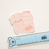 Sticker - Peach Yakult Piggy