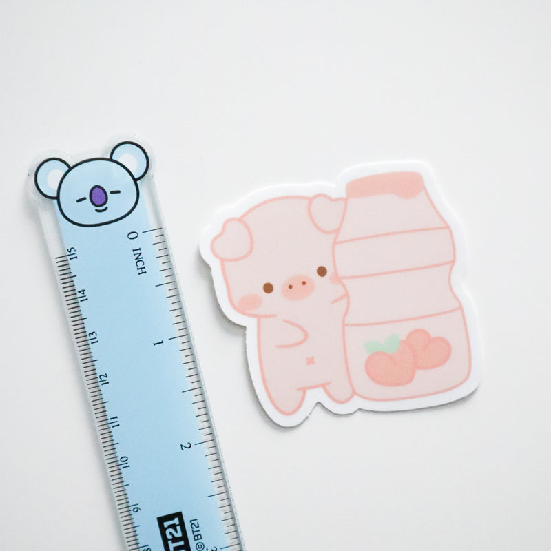 Sticker - Peach Yakult Piggy