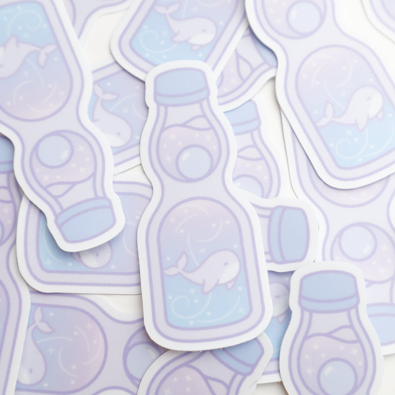 Sticker - Grape Galaxy Ramune Whale
